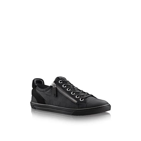 louis vuitton zip up sneaker black|Louis Vuitton black sneakers.